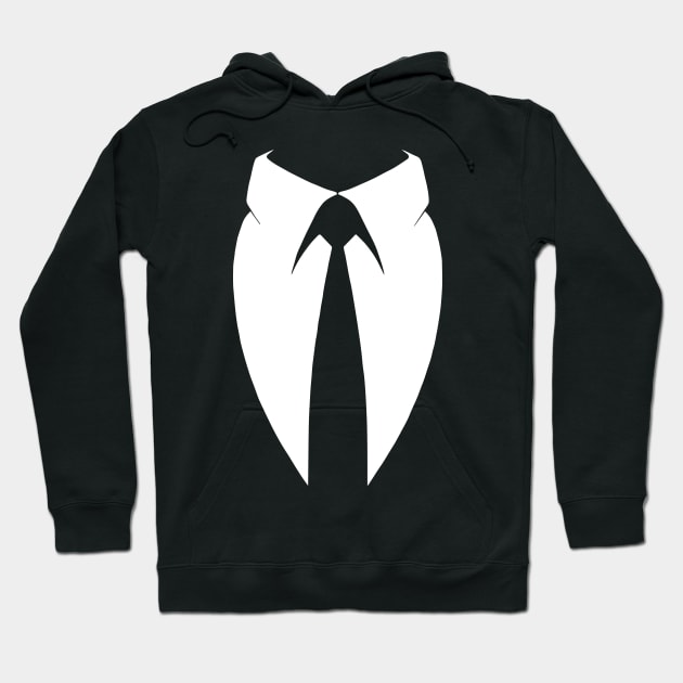 Funny Tie Suit Costume Hoodie by adik